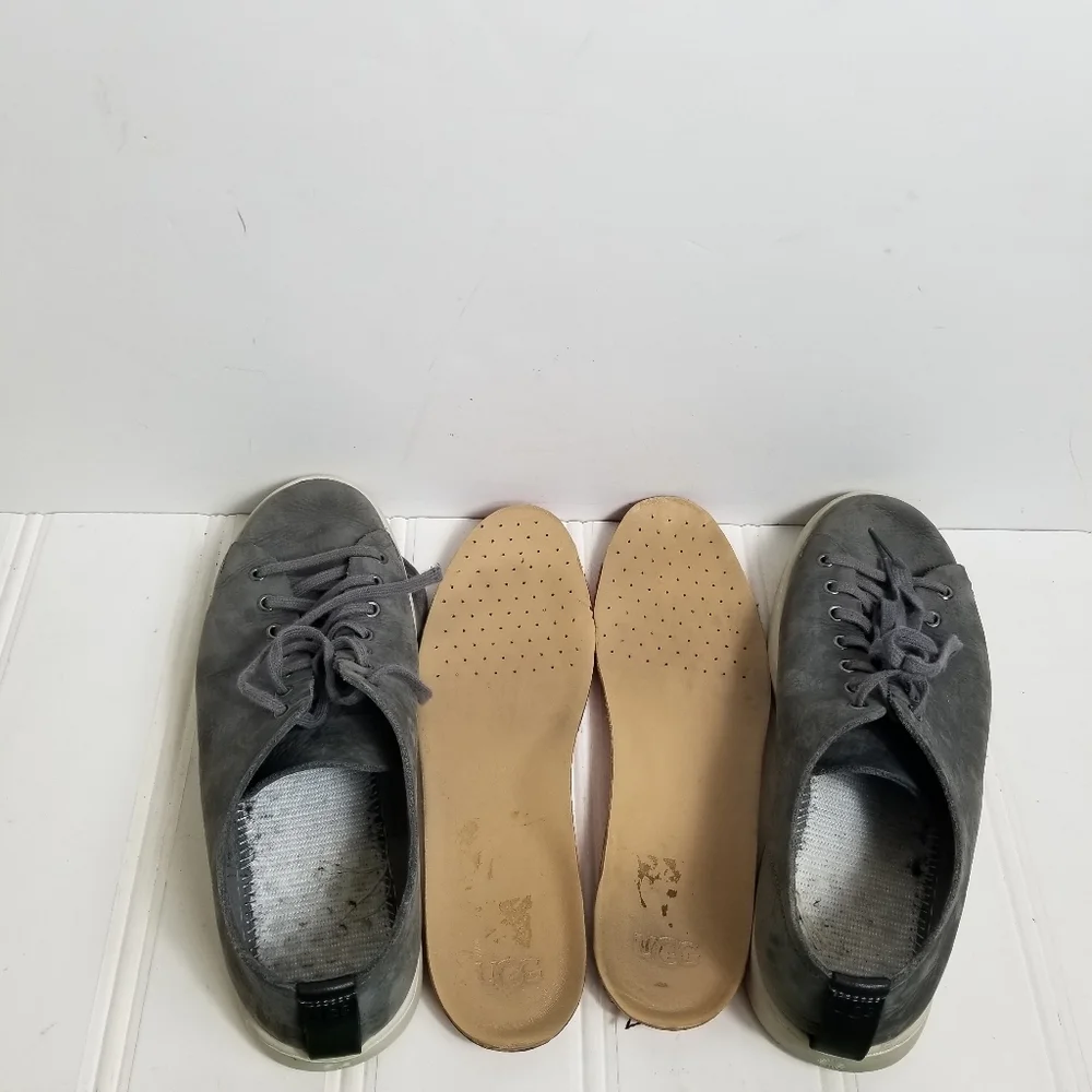 UGG Sneakers Men’s 9.5 Pismo Gray Nubuck Slip On Casual Comfort Shoes